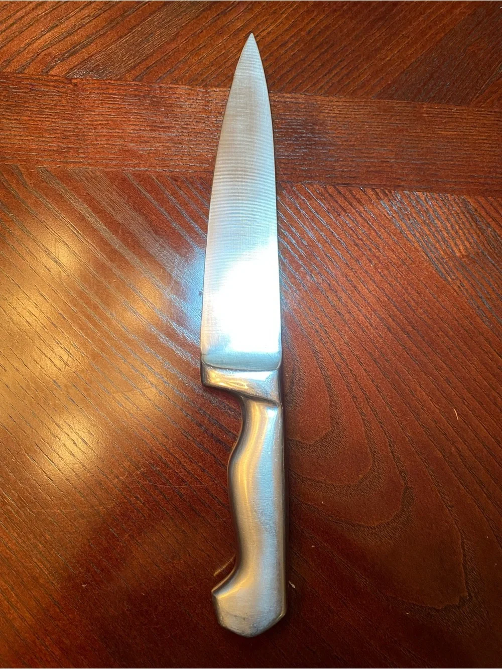Hoffritz Germany Stainless Steel Chef Knife in Silver - Integrated Bolster